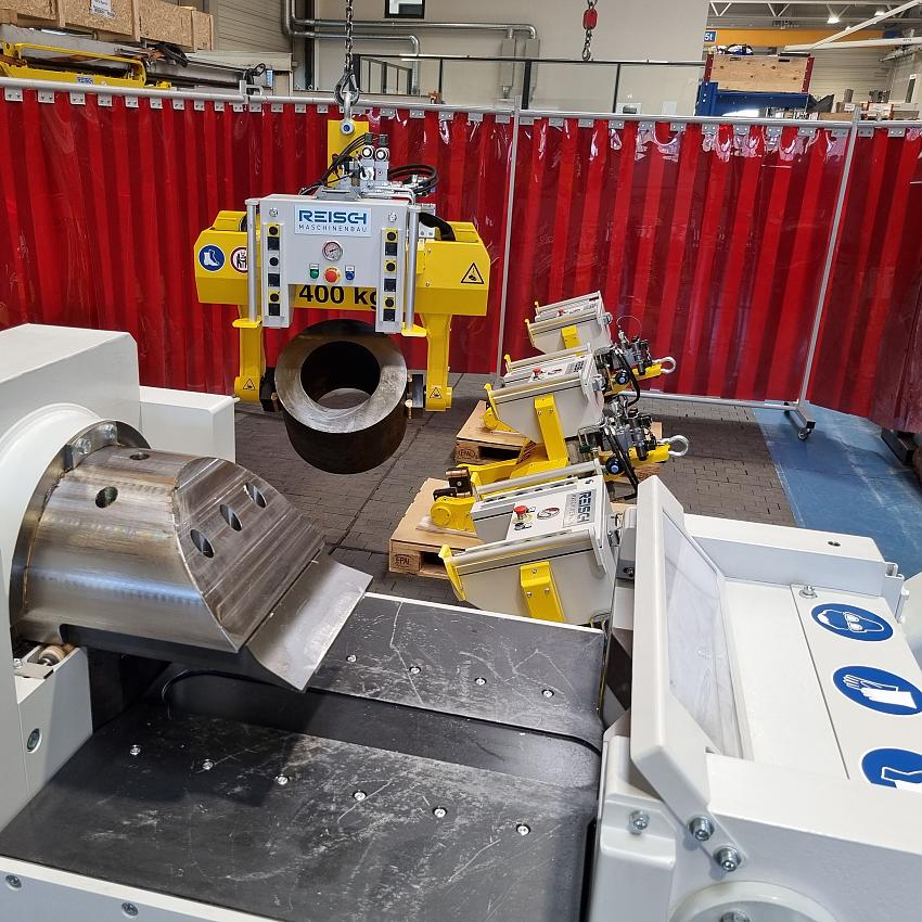 Round tool gripper without compressed air